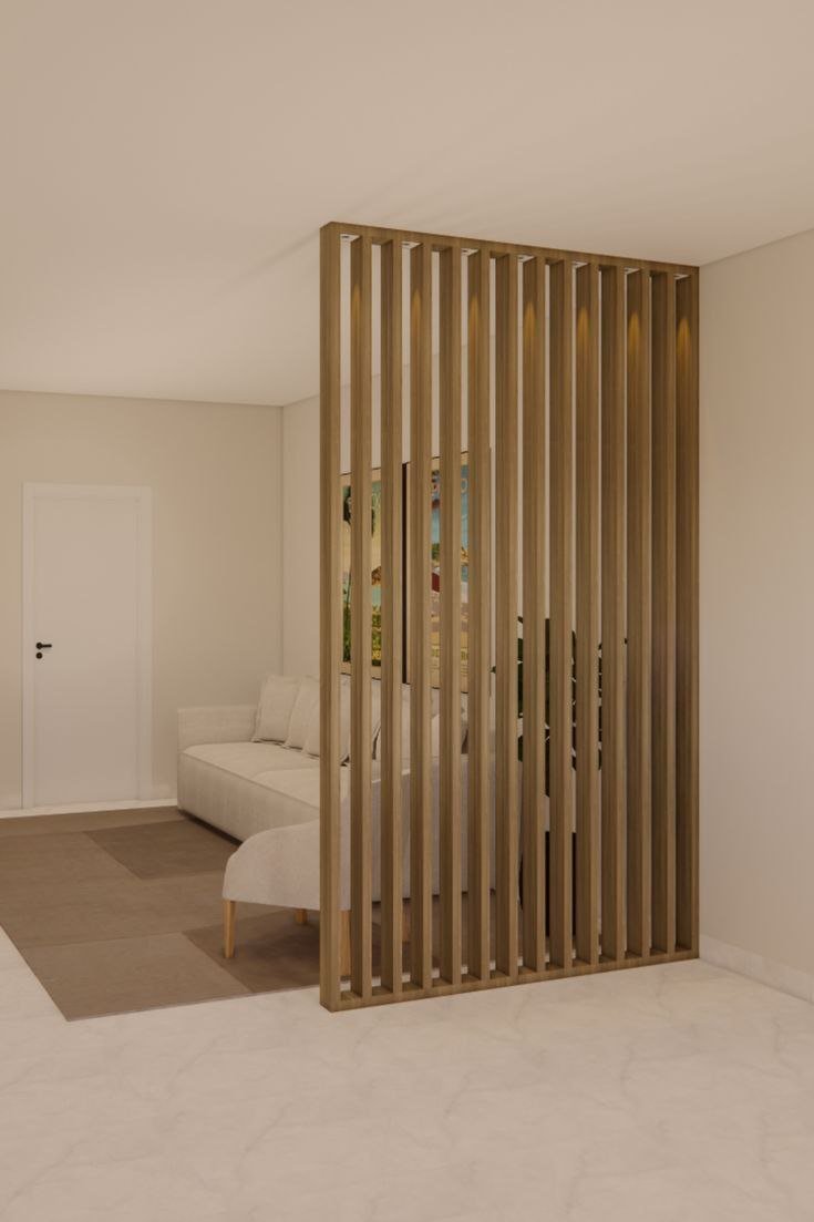 خدمة برتيشن خشبي مع مقعد سفلي ضمن قسم بارتشن