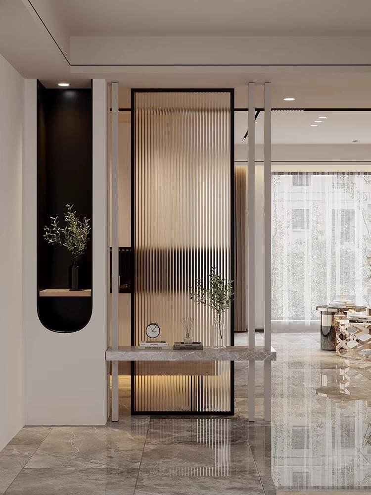 خدمة برتيشن خشبي بإضاءة خلفية ضمن قسم بارتشن