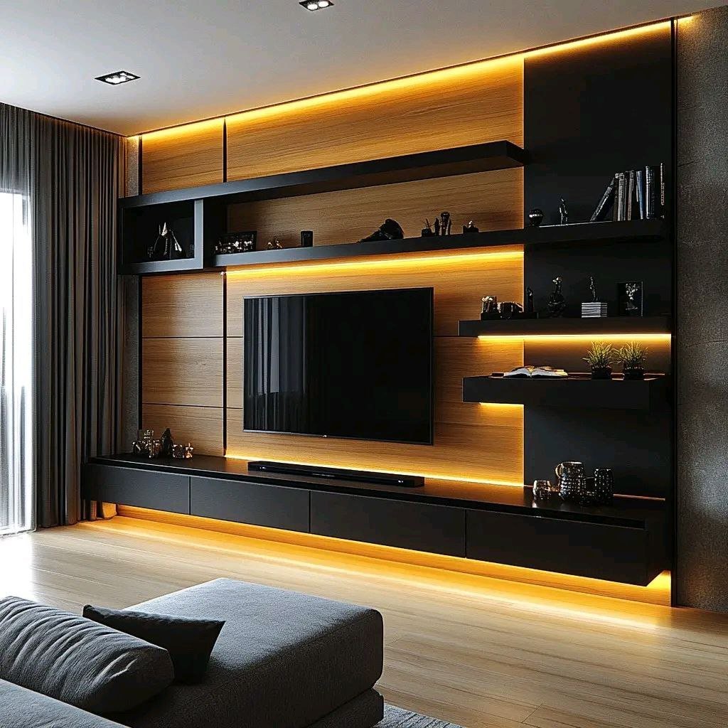 خدمة تصميم درامي بإضاءة دافئة ضمن قسم خلفيات شاشة