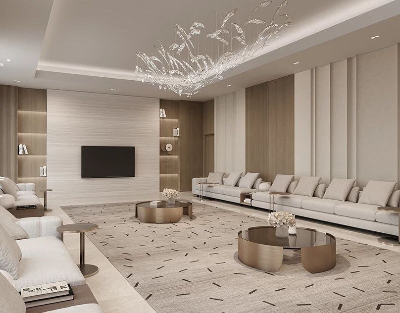 خدمة توهج الإضاءة البلورية ضمن قسم مجالس