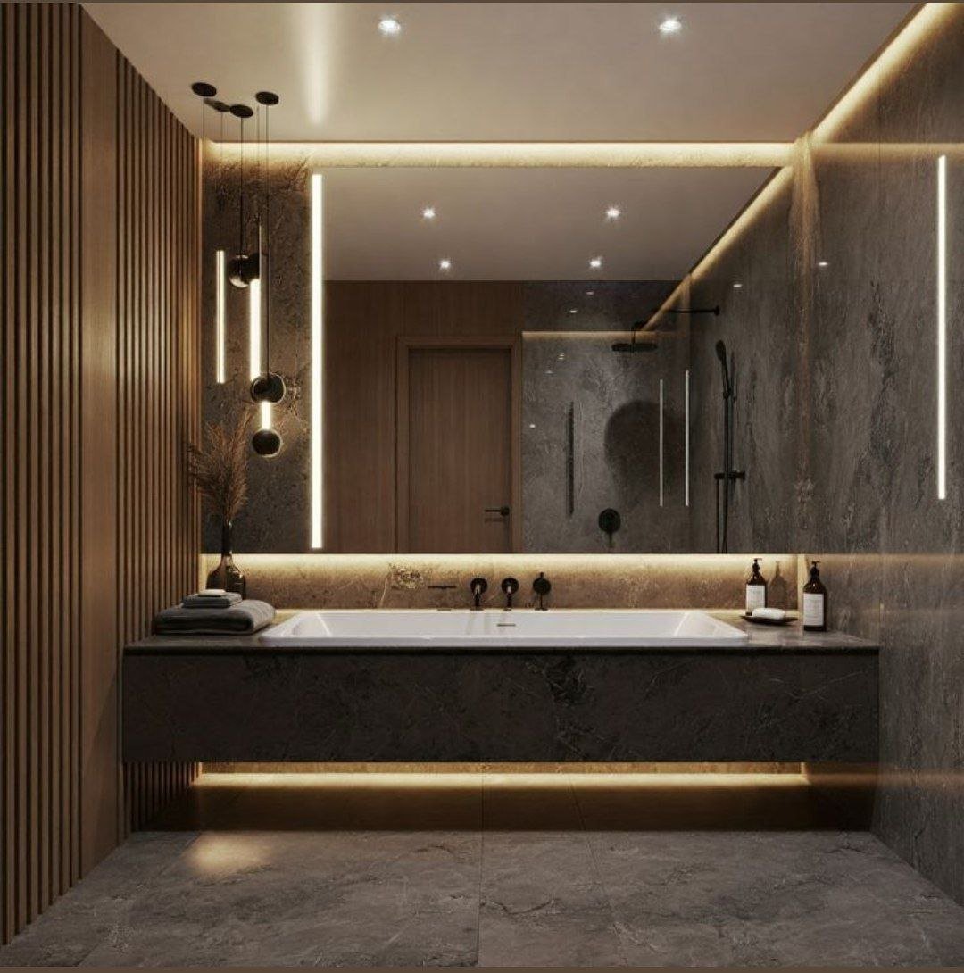 خدمة مغسلة رخامية فاخرة ضمن قسم مغاسل