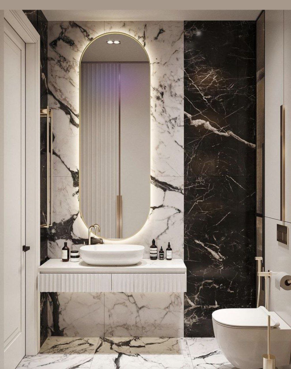 خدمة مزيج الأبيض والأسود الكلاسيكي ضمن قسم مغاسل